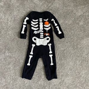 Carters Halloween Skeleton One Piece
